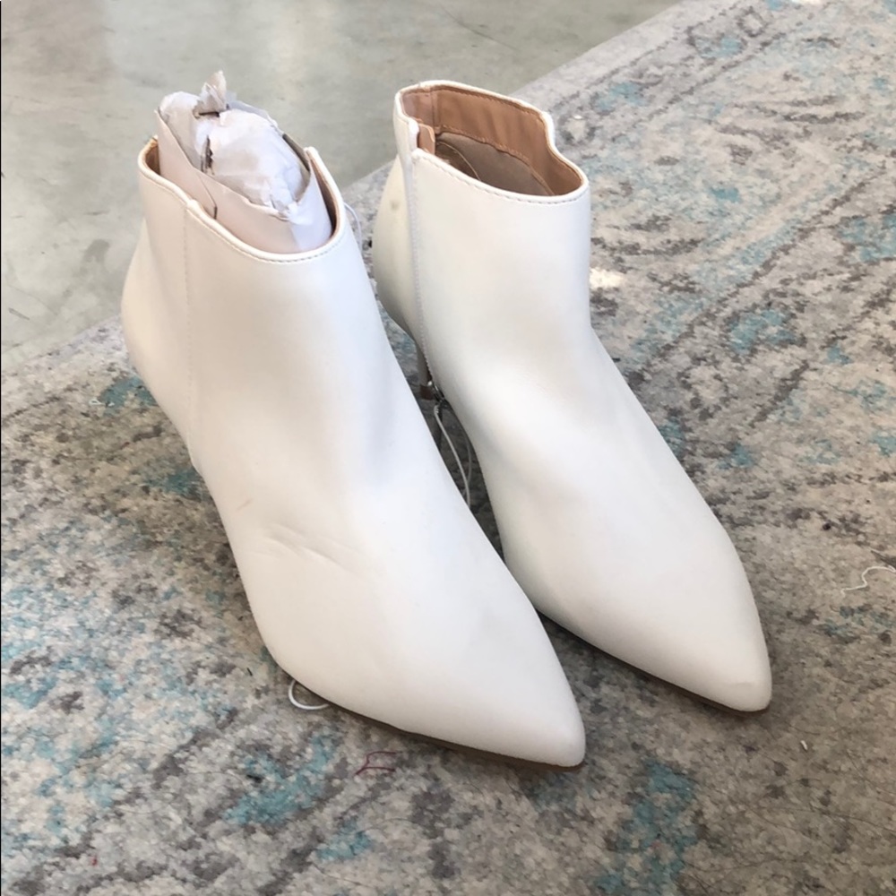 NWT White Booties